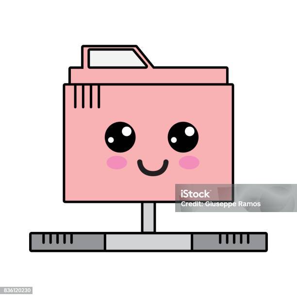 Kawaii Cute Happy Microwaves Technology Stock Illustration - Download Image  Now - Affectionate, Art, Beauty - iStock