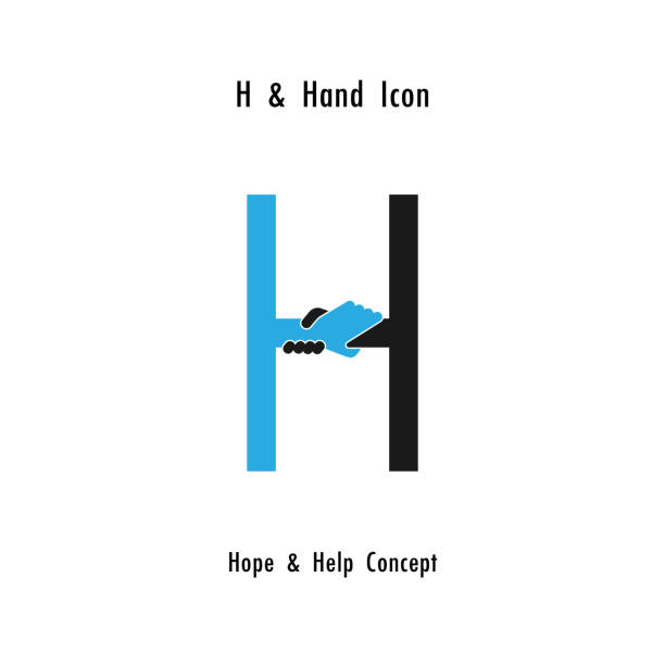 Creative H- alphabet icon abstract and hands icon design vector template.Business offer,partnership,hope,support or help concept.Corporate business and industrial l symbol. Creative H- alphabet icon abstract and hands icon design vector template.Business offer,partnership,hope,support or help concept.Corporate business and industrial symbol.Vector illustration succor stock illustrations