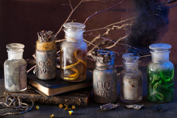 istock witch apothecary jars magic potions halloween decoration 836132676