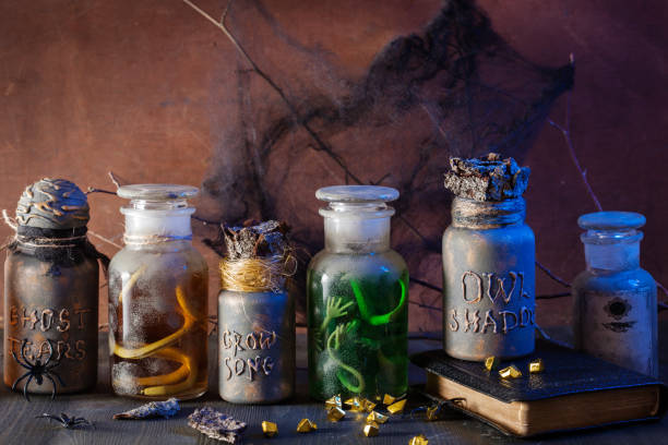 istock witch apothecary jars magic potions halloween decoration 836135454
