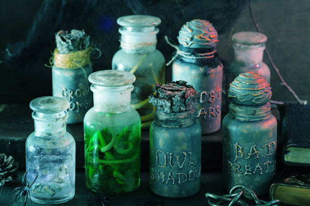 istock witch apothecary jars magic potions halloween decoration 836135588