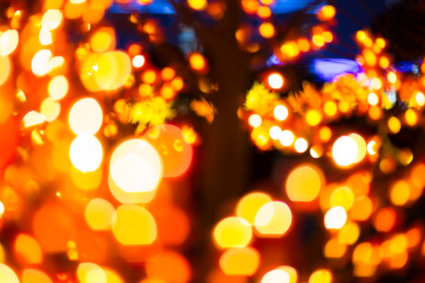 abstrakte runden bokeh kreise defokussierten bokeh lichter facula hintergrund weihnachten hintergrund oder foto composit. - bookeh stock-fotos und bilder