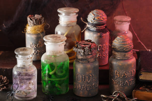 istock witch apothecary jars magic potions halloween decoration 836136012
