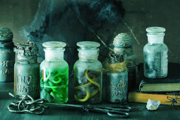 istock witch apothecary jars magic potions halloween decoration 836138582