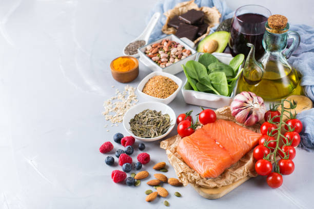 istock Assortment of healthy food low cholesterol 836143046