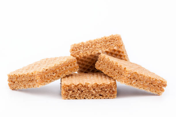 istock Waffles with sweet filling on a white background 836146022