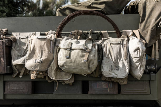 istock Old US military bags 836147850