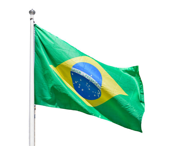 istock The flag of Brazil isolated 836150004