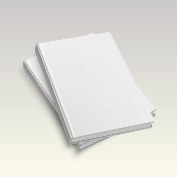 istock Closed book, cover. Mockup for the cover design. High detail. Isolated on white background 836166414