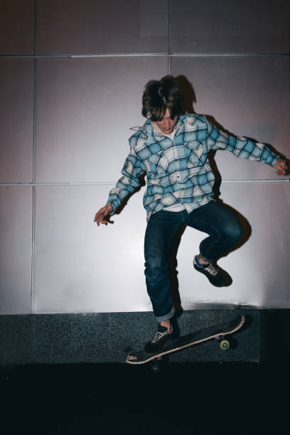 istock Extreme tricks with skateboard. Street subculture 836166604