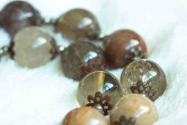istock Lady's Neclace Made Of Stone Balls 836175106