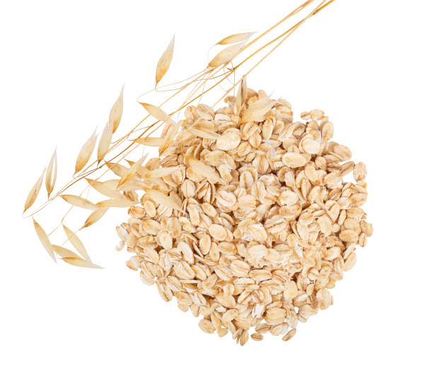istock heap of oat flakes top view 836175120