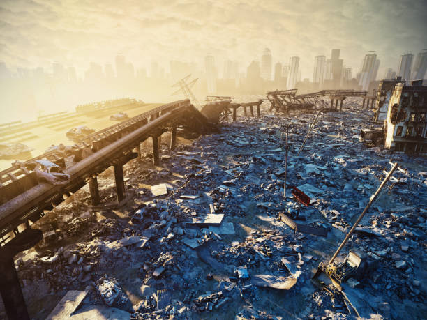 istock Ruins of the city. 836179762