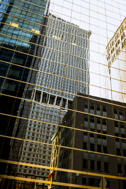 istock Skyscraper office buildings reflections in Manhattan 836180936