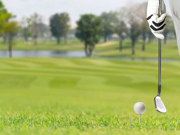 istock Golf player holding a golf club 836183104