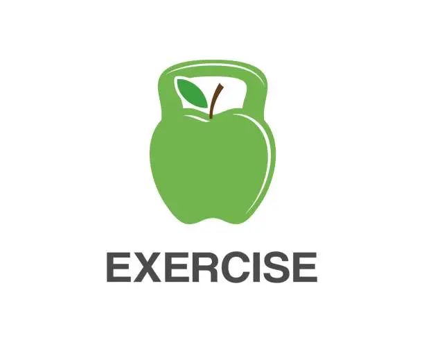 Vector illustration of Exercise vector icon