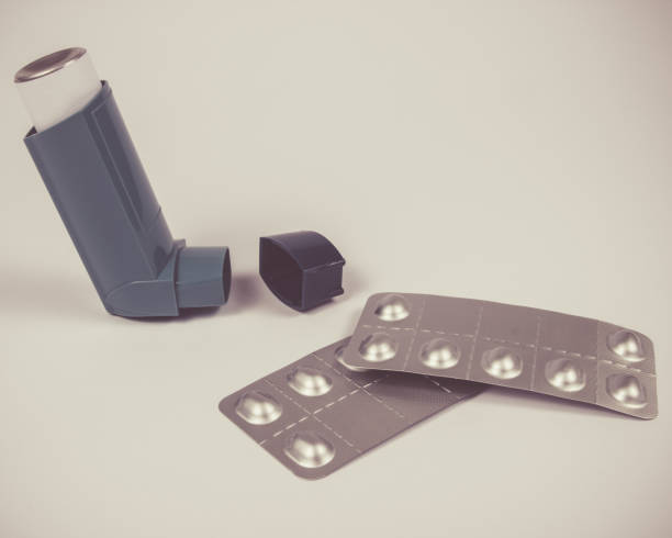istock Asthma inhaler isolated on white. 836188066