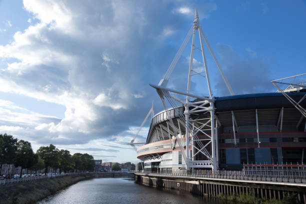 Principality Stadium, Cardiff Principality Stadium, Cardiff, in evening light cardiff wales stock pictures, royalty-free photos & images