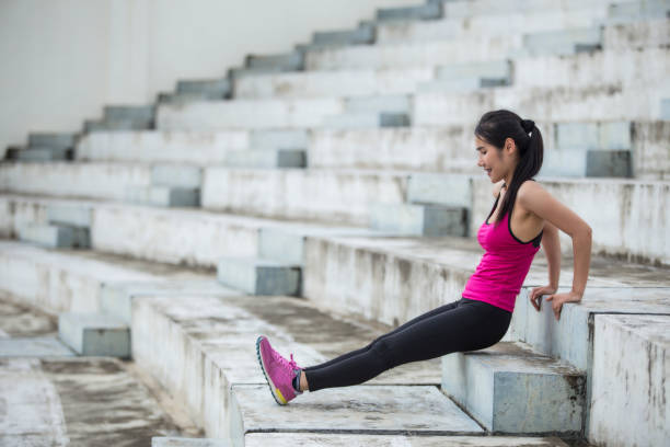 istock Women exercising in sunny bright light. 836204422