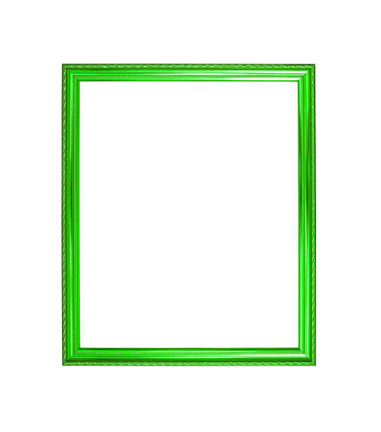 istock green color wooden photo frame background 836205086