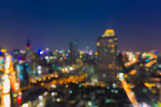 istock Twilight blurred bokeh city llight night view 836206160