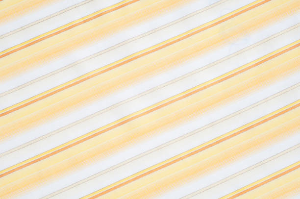 istock Cotton fabric texture, background, striped, with yellow stripes 836211340