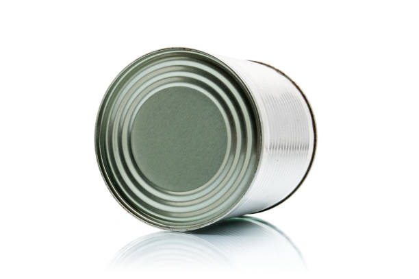 istock Metal tin can isolated on white background 836215688