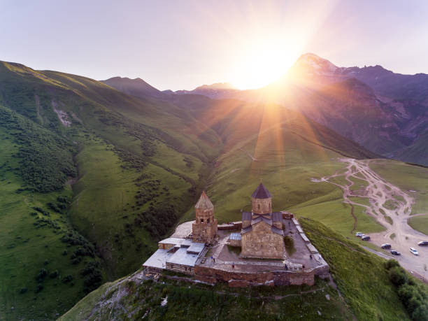 istock Gergeti monastery. Georgia. Europe 836219966