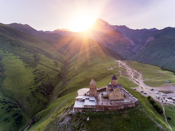 istock Gergeti monastery. Georgia. Europe 836220030