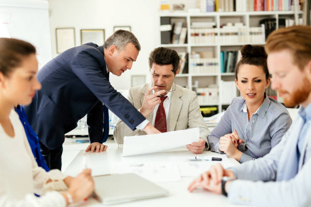 istock Business people having a board meeting 836220208