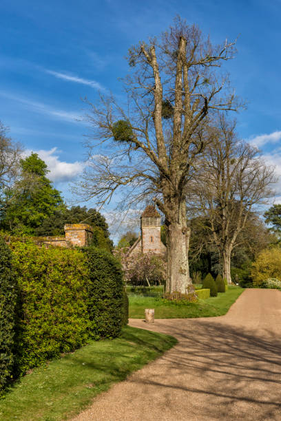 istock Scenic Village with Community Church 836220608