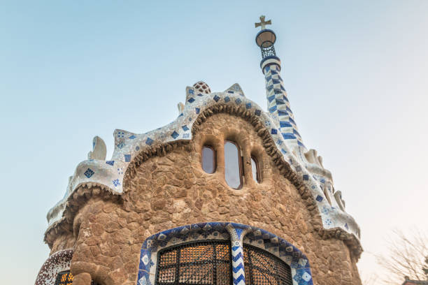 istock House in Park Guell in Barcelona 836224300