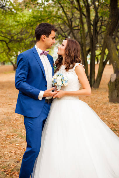 istock Happy bride and groom 836230758