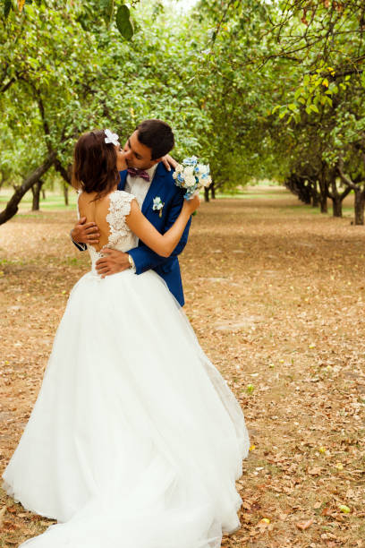 istock Happy bride and groom 836231134