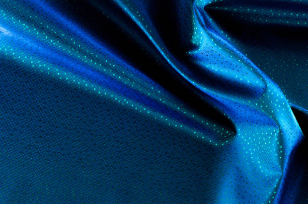 istock Fabric texture blue. Lining satin. Useful for photons. 836245386