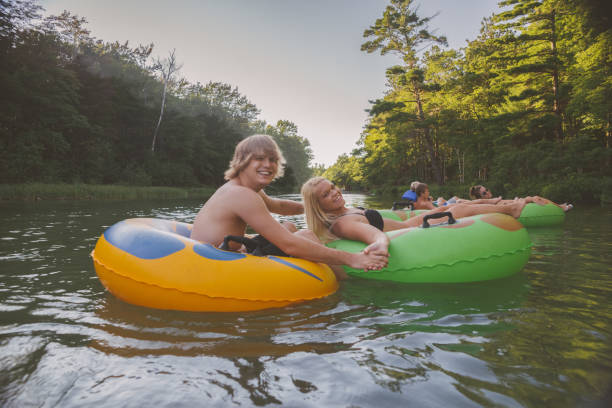 istock Tubing in river 836252460
