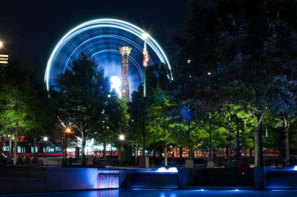 istock Big Wheel Atlanta by night 836273314