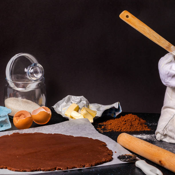 istock The process of baking chocolate cake base from shortcrust pastry. 836288108