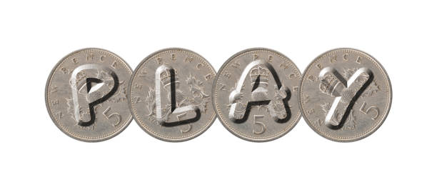 istock PLAY – Five new pence coins on white background 836288608