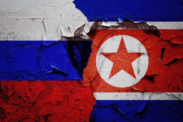 istock flag Russia and North 836288930