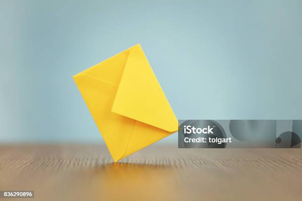 Envelope Stock Photo - Download Image Now - Envelope, Yellow, E-Mail