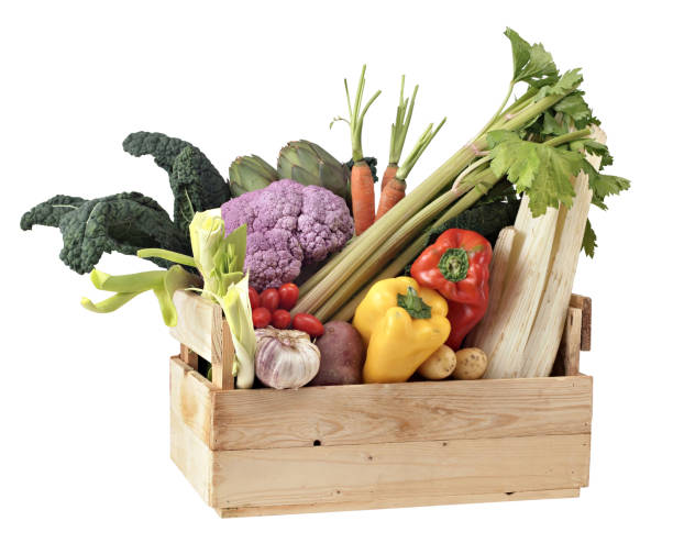 istock Vegetable wooden cassette 836307760