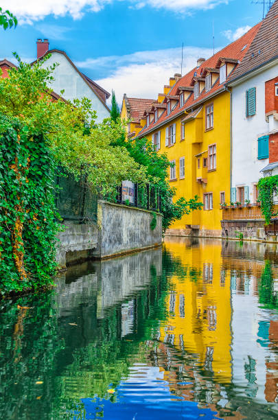 istock Journey through small river canals and streets in France 836312120