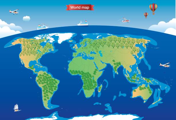мультфильм карта мира - india map cartoon cartography stock illustrations