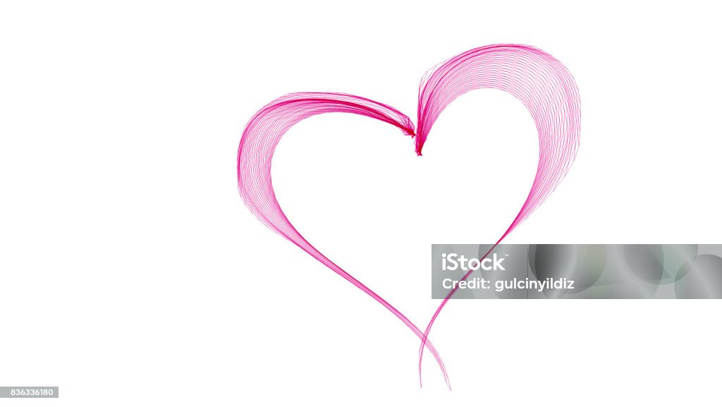 Pink abstract heart Heart Shape Stock Photo