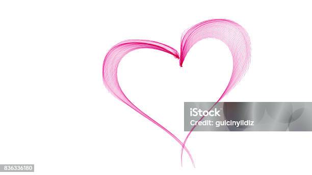 Pink Abstract Heart Stock Photo - Download Image Now - Heart Shape, Hearts - Playing Card, Pink Color