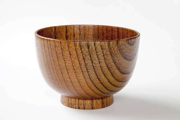 istock Japanese wooden soup bowl 836336800