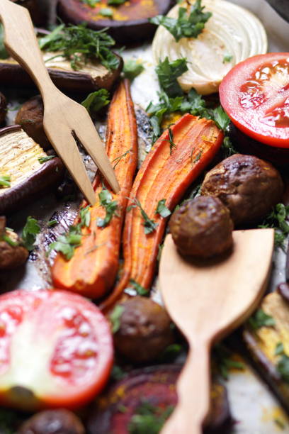 istock Various vegetables baked in the oven at home kitchen 836337088