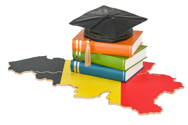 istock Education in Belgium concept, 3D rendering isolated on white background 836339992