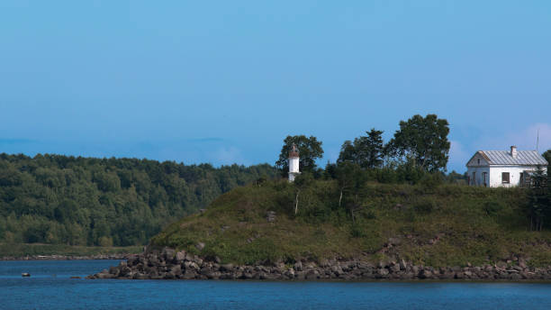 istock white lighthouse and caretaker's house lighthouse 836342892